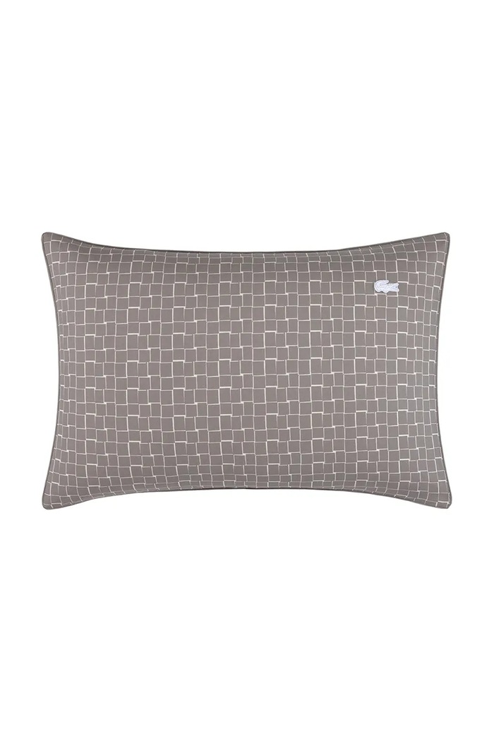 Lacoste față de pernă din bumbac L BLOCK Greige 50 x 75 cm gri 1057063