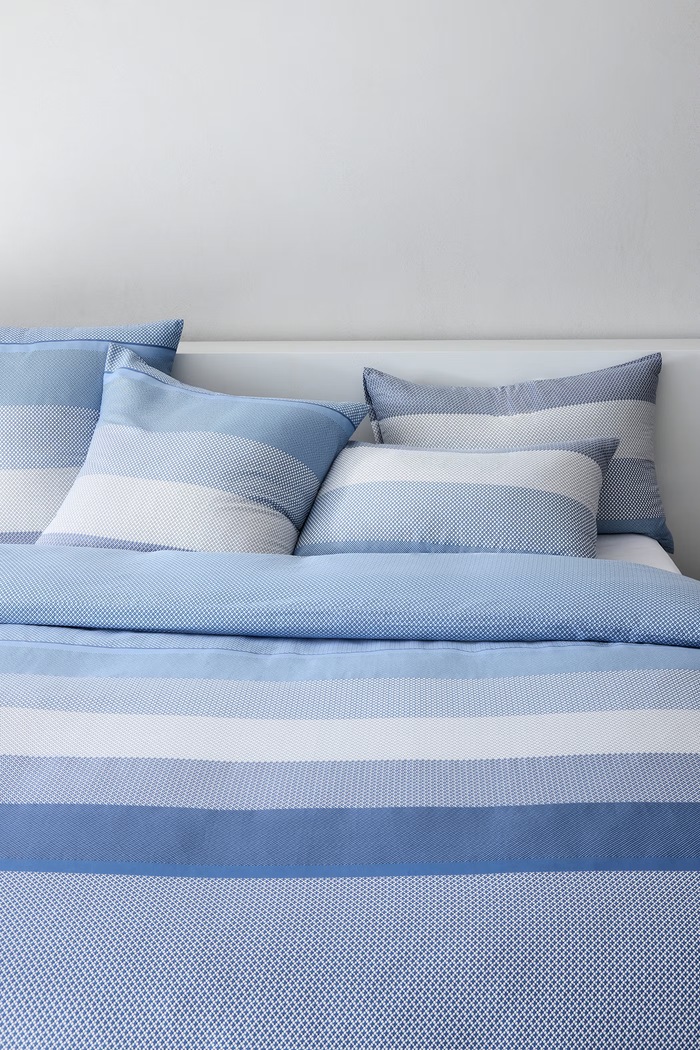 Poszwa na kołdrę bawełniana LOGAN Denim 200 x 200 cm BOSS niebieski 1074240