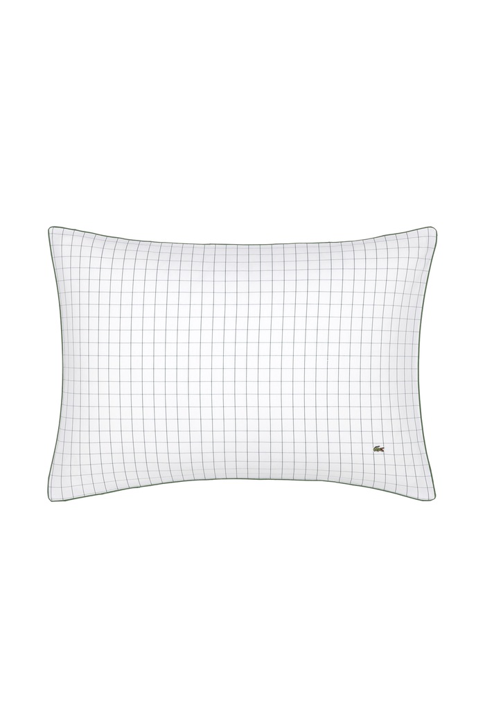 Lacoste Poszewka na poduszkę bawełniana LTENNISN Vert 50 x 75 cm biały 1074659