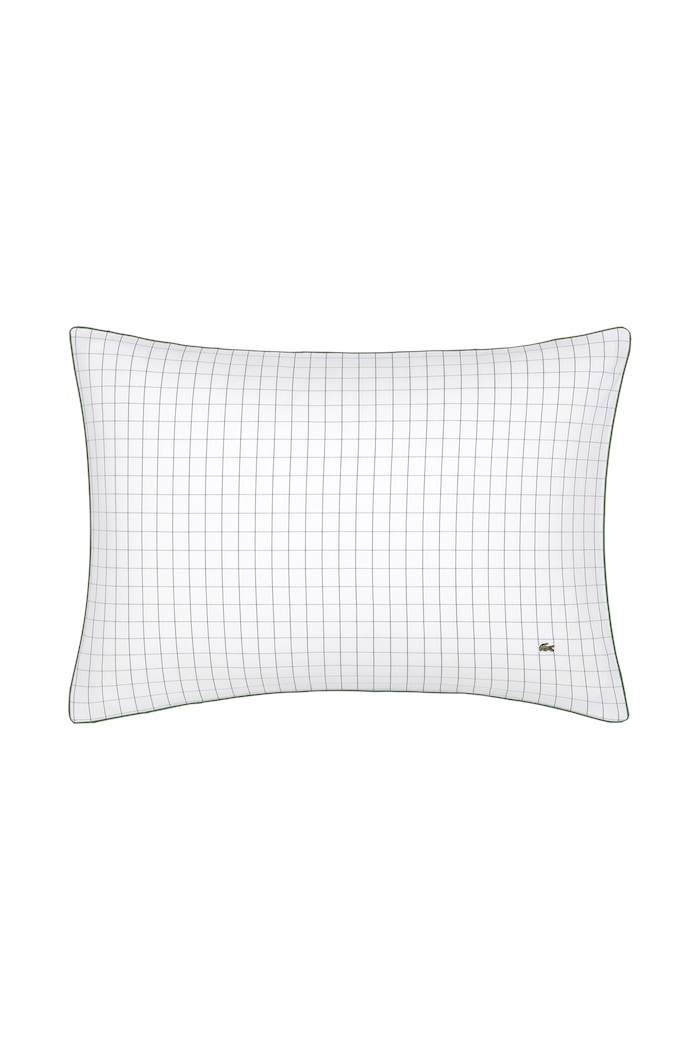 Lacoste Poszewka na poduszkę bawełniana LTENNISN Vert 50 x 75 cm biały 1074659