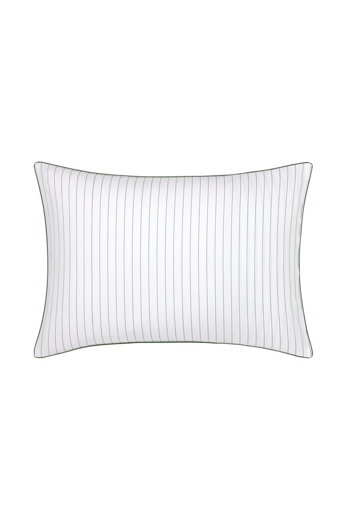 Lacoste Poszewka na poduszkę bawełniana LTENNISN Vert 50 x 75 cm 1074659 biały AA00