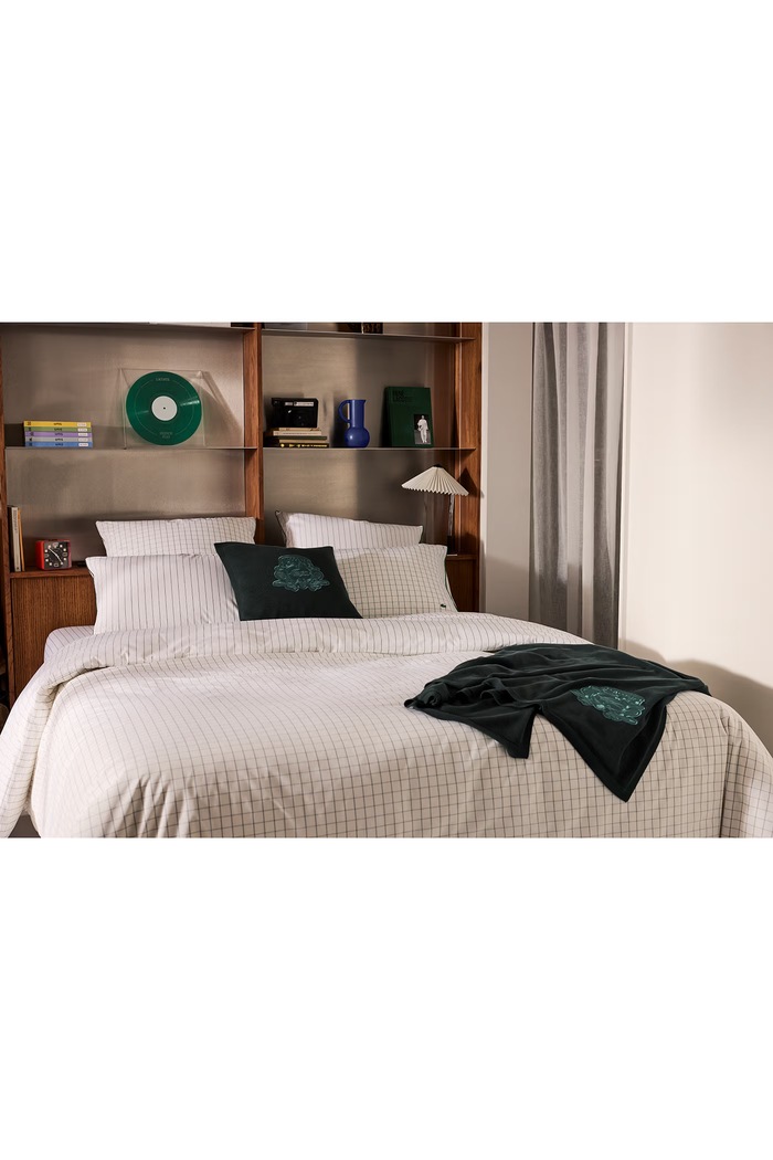 Poszwa na kołdrę bawełniana LTENNISN Vert 140 x 200 cm Lacoste 1074628 biały