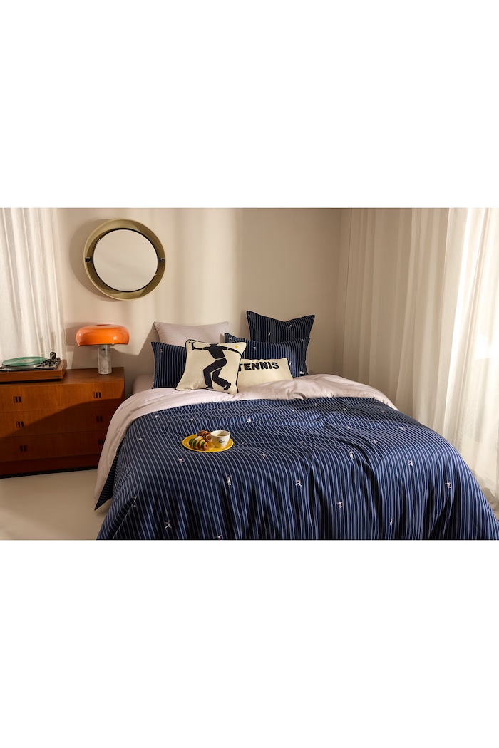 Lacoste Poszewka na poduszkę bawełniana LMATCHPO Marine 65 x 65 cm 1074078