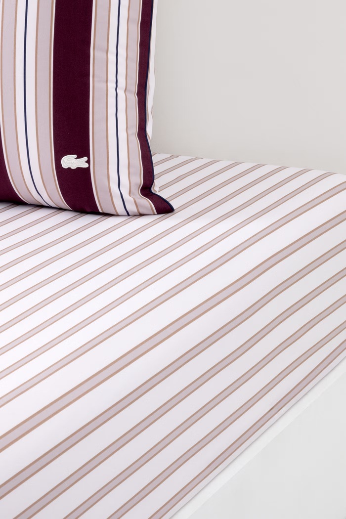 Lacoste Prześcieradło bawełniane LCOTTAGE 140 x 200 cm beżowy 1074511