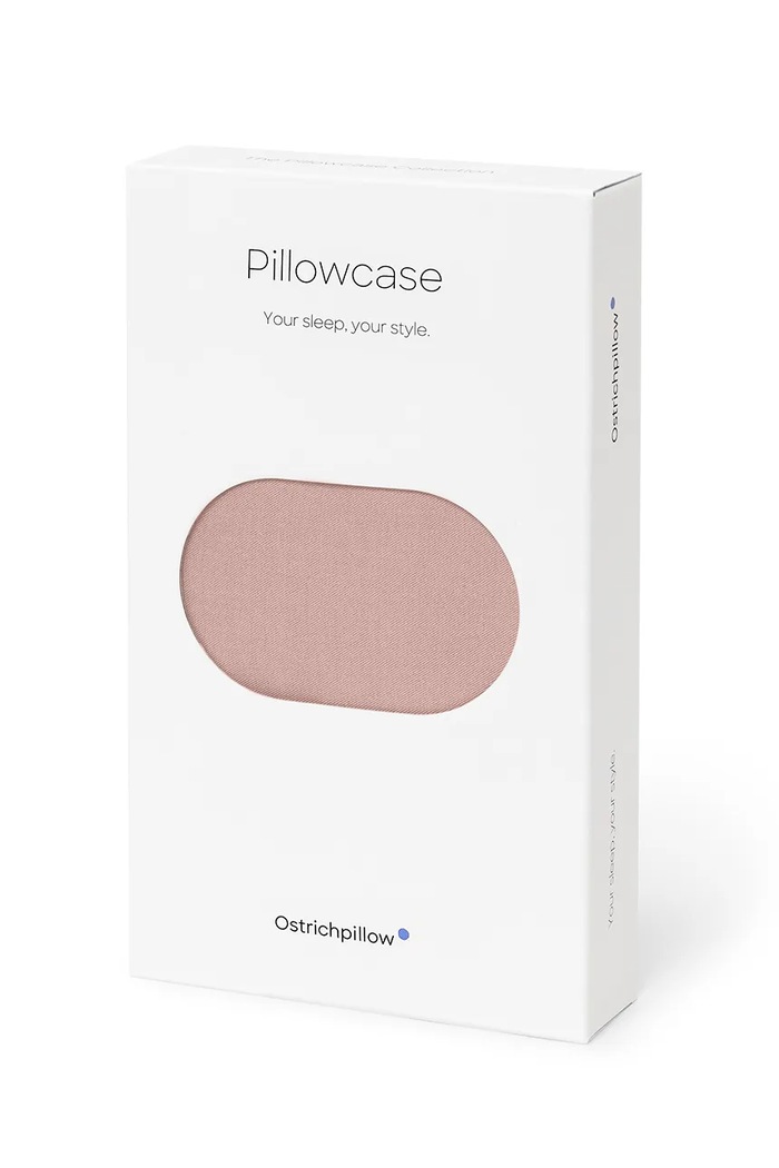 Ostrichpillow Poszewka na poduszkę z pianki memory z bawełną Blush Pink OPBPMS30C różowy AA00