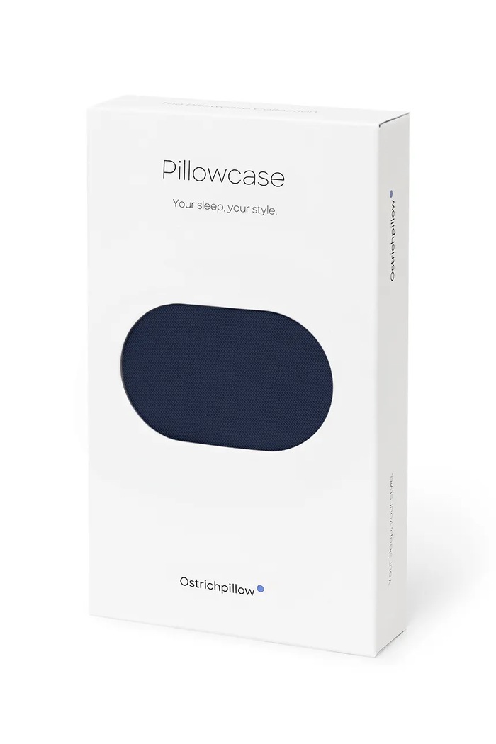 Ostrichpillow Poszewka na poduszkę z pianki memory z bawełną Dark Navy OPBPMS33C granatowy AA00