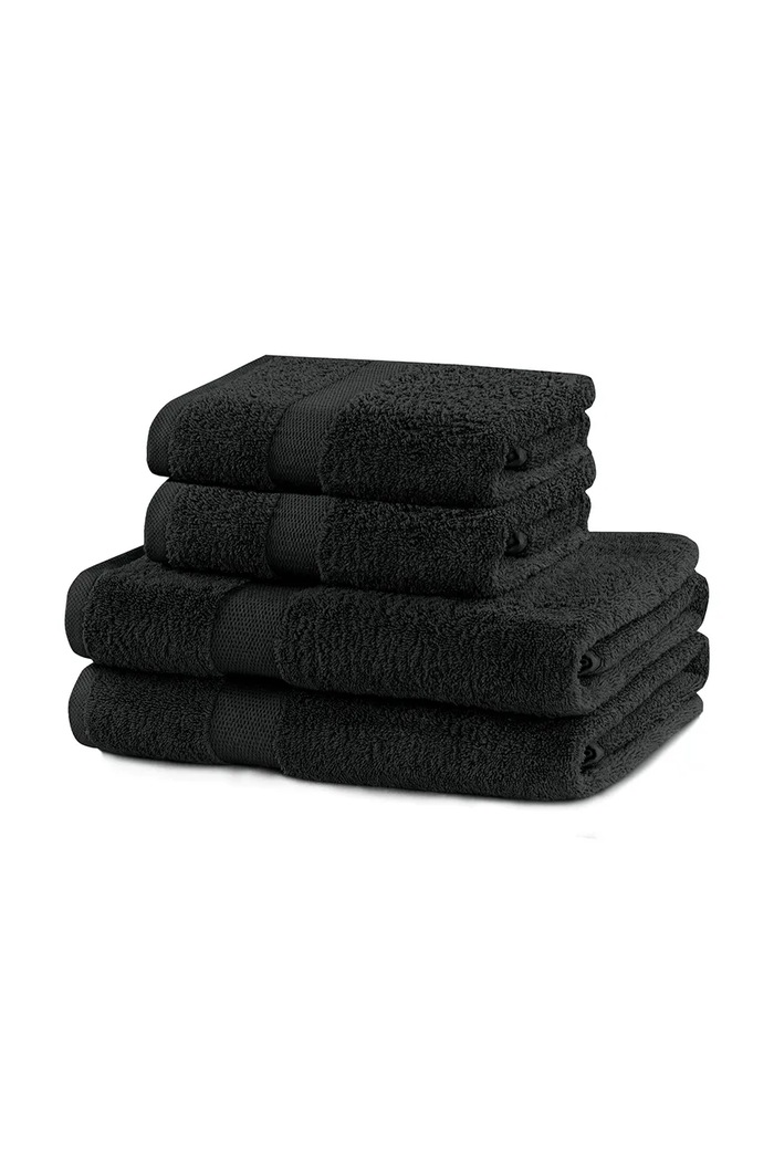 home & lifestyle komplet ręczników od 50 do 140 cm 4-pack czarny 5905364639208