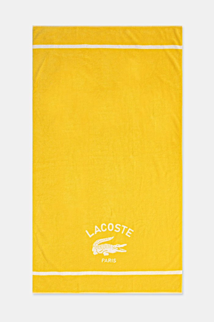 Bavlnený plážový uterák Lacoste LORIGINE Jaune 90 x 160 cm žltá 1047044