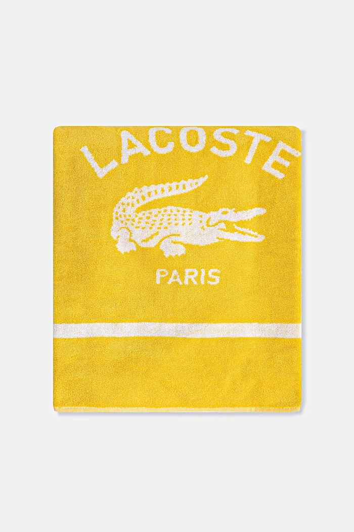 Bavlnený plážový uterák Lacoste LORIGINE Jaune 90 x 160 cm 1047044 žltá AA00