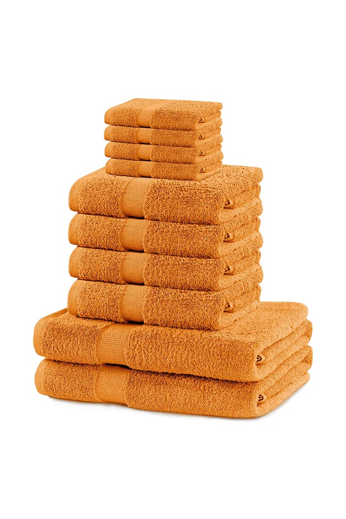 törölköző készlet 10 db narancssárga 5905364639444