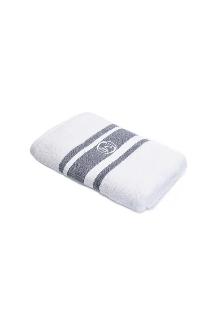 Голяма памучна кърпа Officine Monogram Monogram Linea 70 x 140cm сив MLBATH02