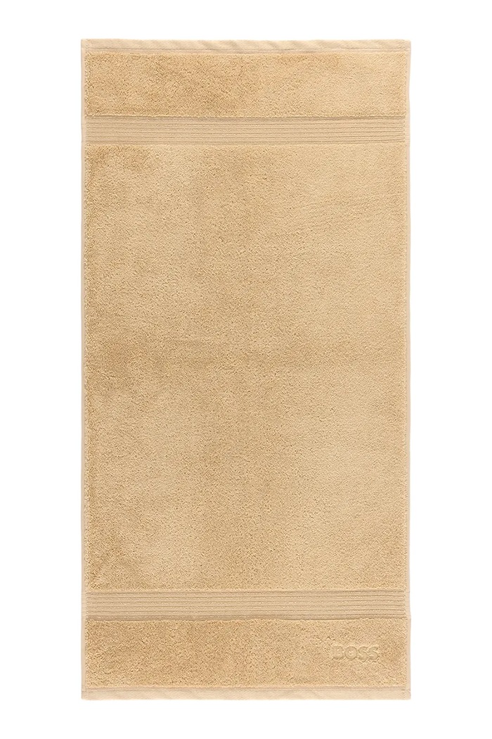 Malý bavlněný ručník BOSS LOFT Shell 50 x 100 cm béžová 1058381