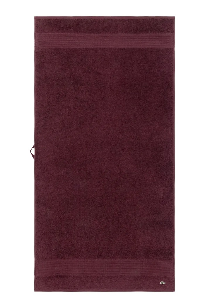 Bavlnený uterák Lacoste L LECROCO Bordeaux 70 x 140 cm burgundské 1059318