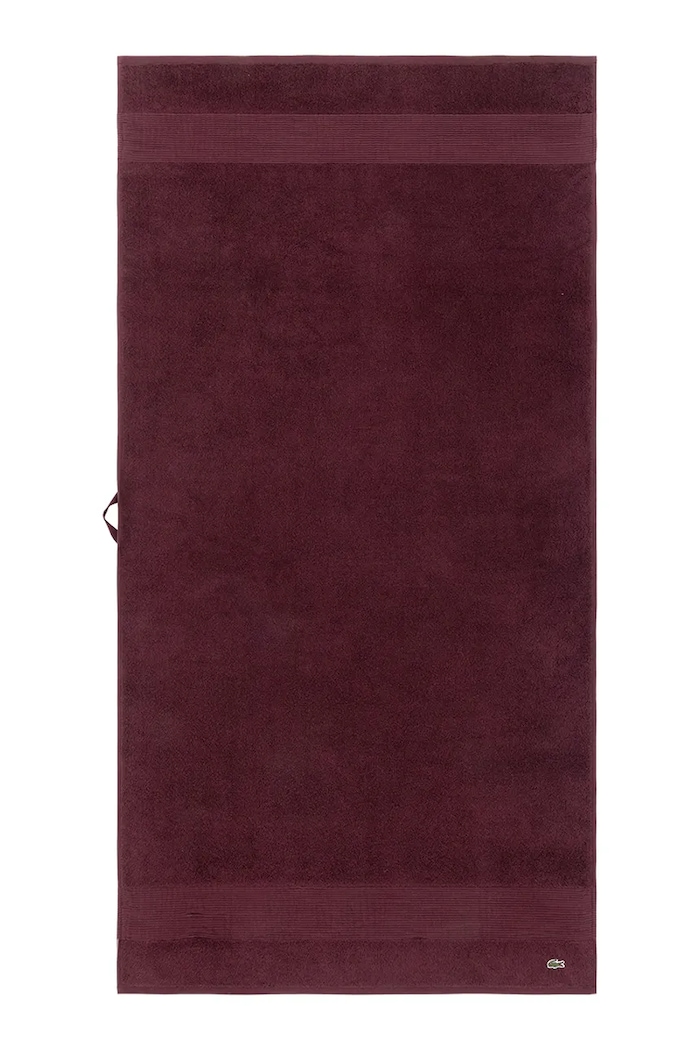 Bavlnený uterák Lacoste L LECROCO Bordeaux 70 x 140 cm burgundské 1059318