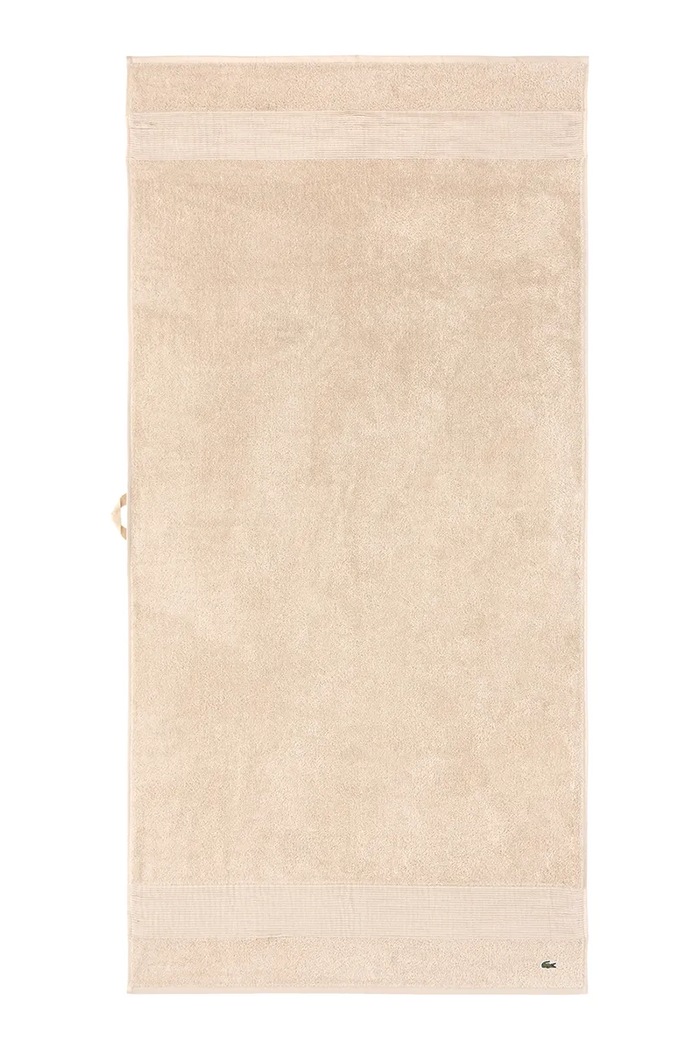 Bavlnený uterák Lacoste L LECROCO Cappuccino 70 x 140 cm béžová 1059324