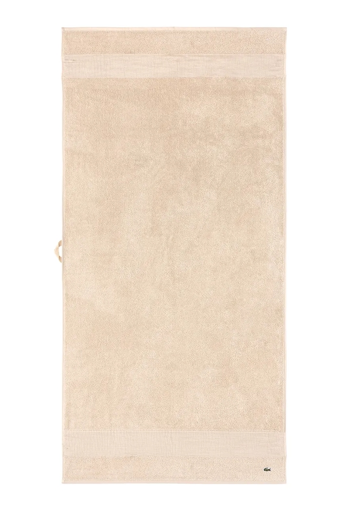 Bavlnený uterák Lacoste L LECROCO Cappuccino 70 x 140 cm béžová 1059324