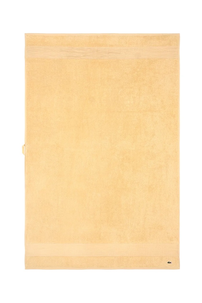 Velký bavlněný ručník Lacoste L LECROCO Sesame 100 x 150 cm žlutá 1059313
