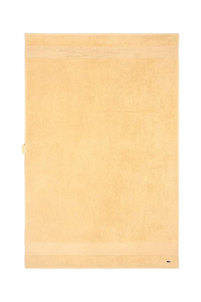 Velký bavlněný ručník Lacoste L LECROCO Sesame 100 x 150 cm žlutá 1059313
