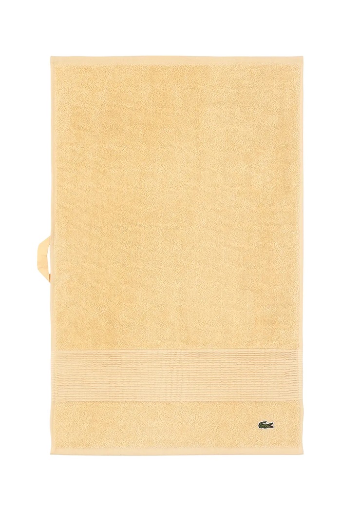 Lacoste asciugamano piccolo in cotone L LECROCO Sesame 40 x 60 cm giallo 1059310
