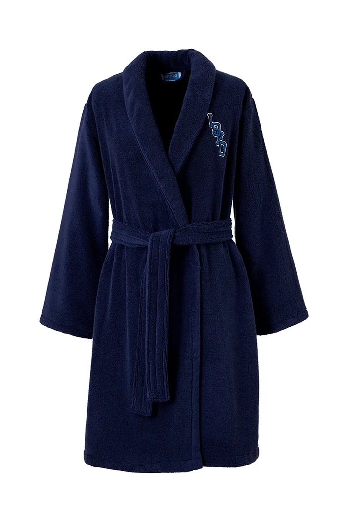 Kenzo halat de baie din bumbac KVTIGER Marine L bleumarin 1038791