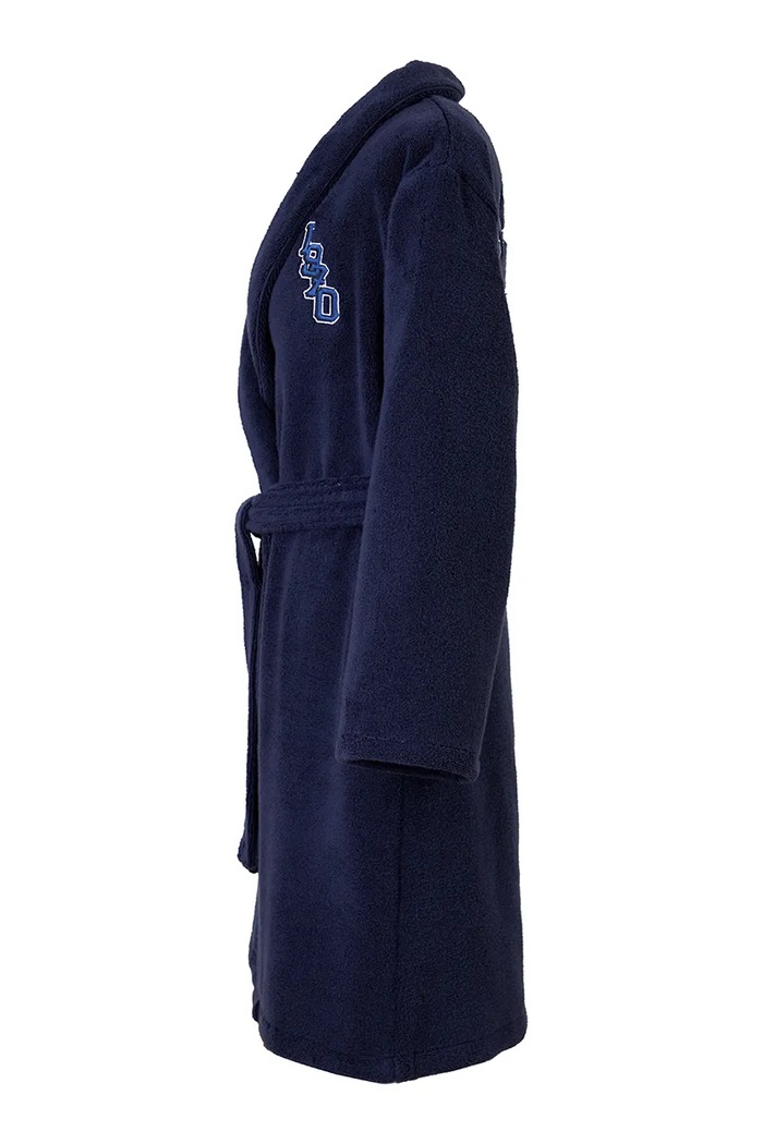 Kenzo halat de baie din bumbac KVTIGER Marine L 1038791 bleumarin AA00