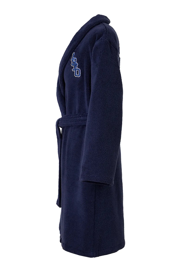 Kenzo halat de baie din bumbac KVTIGER Marine L 1038791 bleumarin AA00