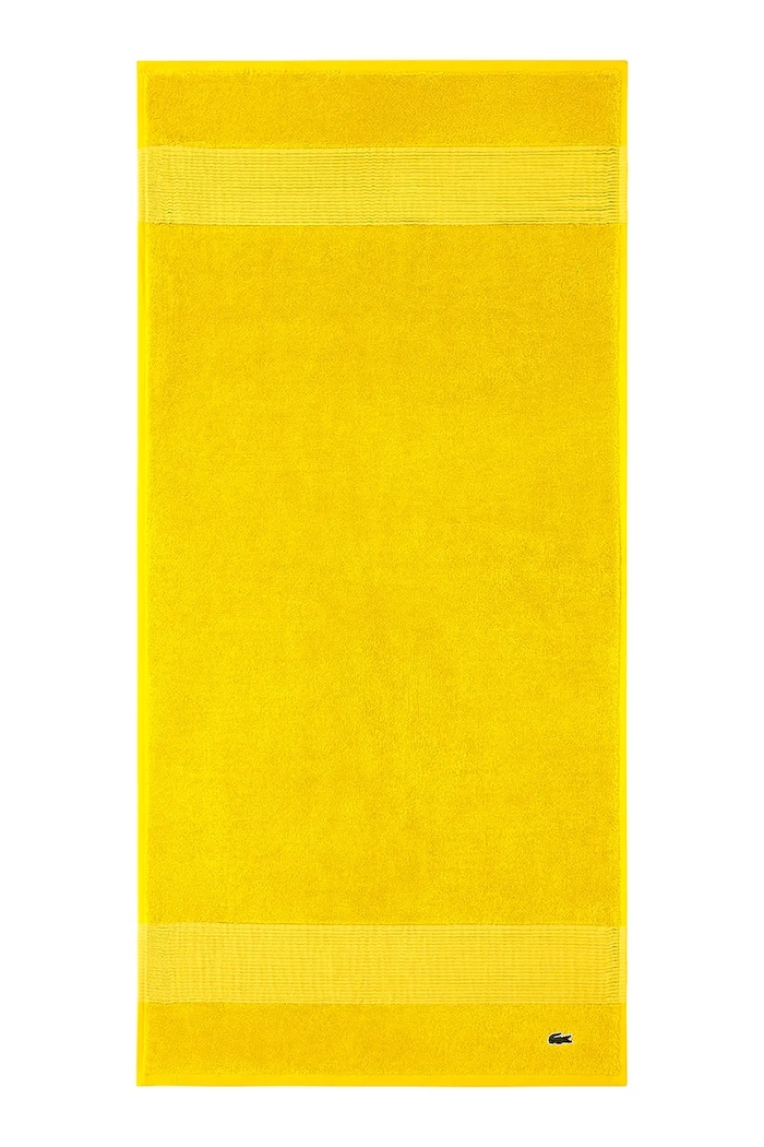 Βαμβακερή πετσέτα Lacoste L LECROCO Jaune 50 x 100 cm κίτρινο 979909