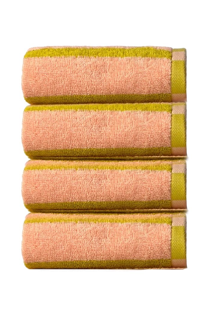 Calma House mały ręcznik bawełniany 30 x 50 cm 4-pack różowy SATURNO.TOP4.ROS