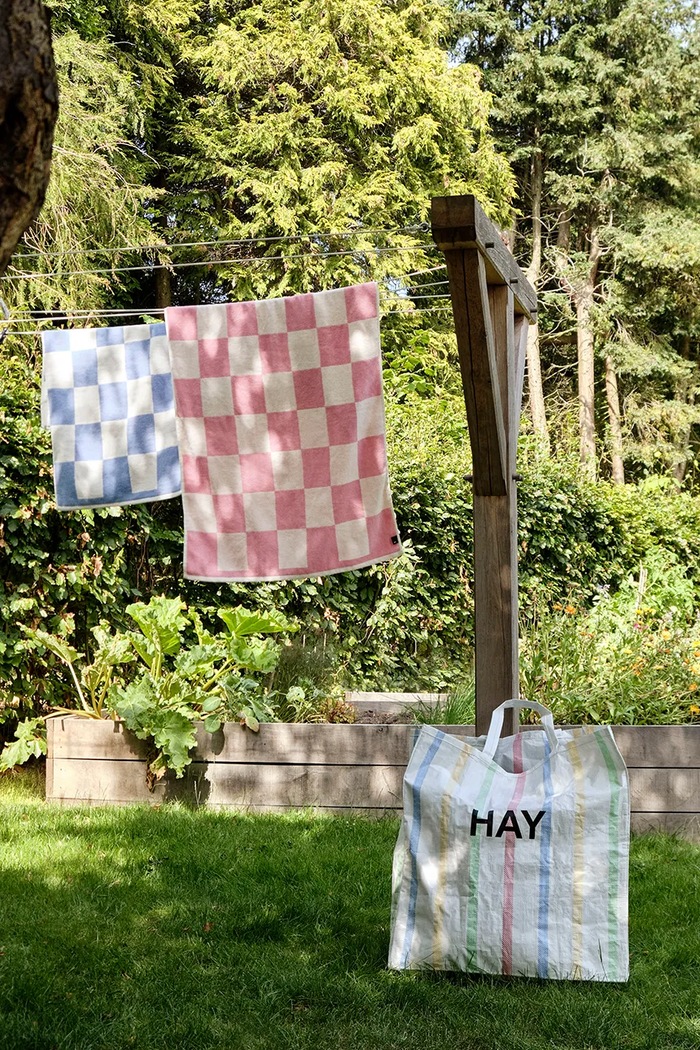 Mali pamučni ručnik HAY Check Organic 50 x 90 cm AE738.E153.AB72 plava