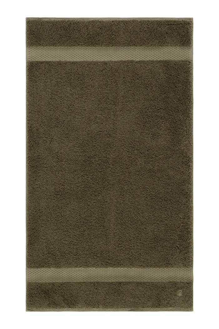 Yves Delorme mały ręcznik z bawełną ETOILE Kaki 55 x 100 cm zielony 1068521