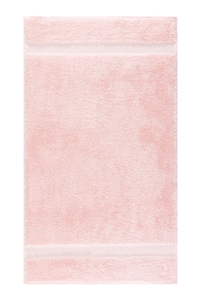 Yves Delorme mały ręcznik z bawełną ETOILE Petale 45 x 70 cm różowy 1068540