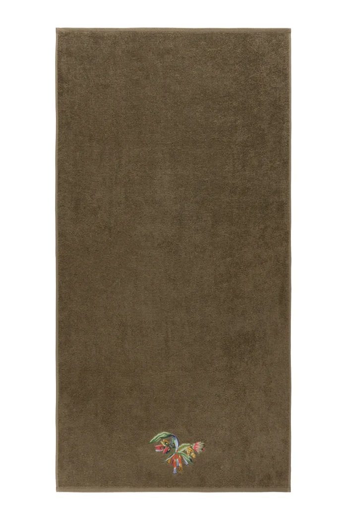 Stredný bavlnený uterák Yves Delorme EZE 70 x 140 cm zelená 1063063