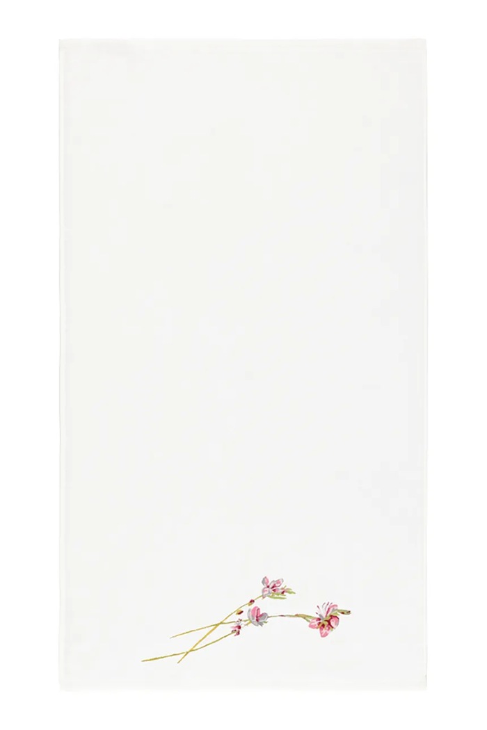 Yves Delorme mały ręcznik z bawełną GAURA 45 x 70 cm biały 1068904