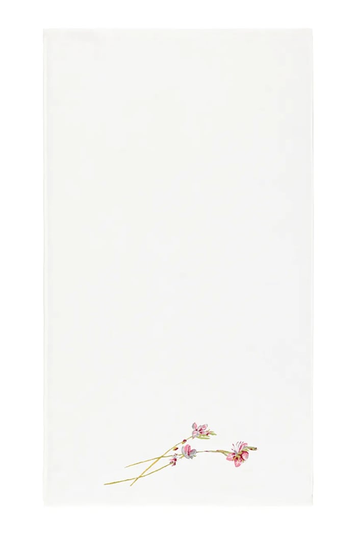 Yves Delorme mały ręcznik z bawełną GAURA 55 x 100 cm biały 1068905