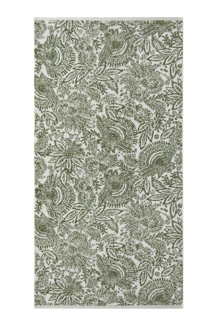 Ručnik srednje veličine s pamukom Yves Delorme PATIO 70 x 140 cm zelena 1063019