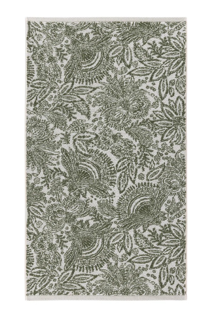 Yves Delorme mały ręcznik z bawełną PATIO 55 x 100 cm zielony 1063020