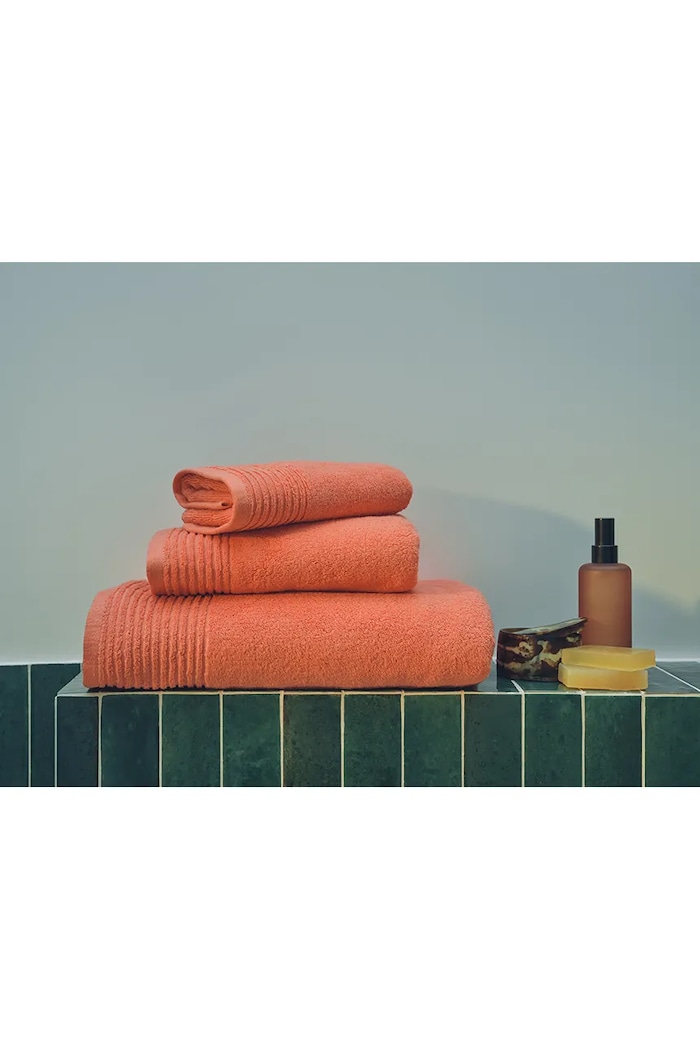Olivier Desforges mały ręcznik bawełniany ALIZEE Pomelos 50 x 100 cm 1068246 pomarańczowy AA00