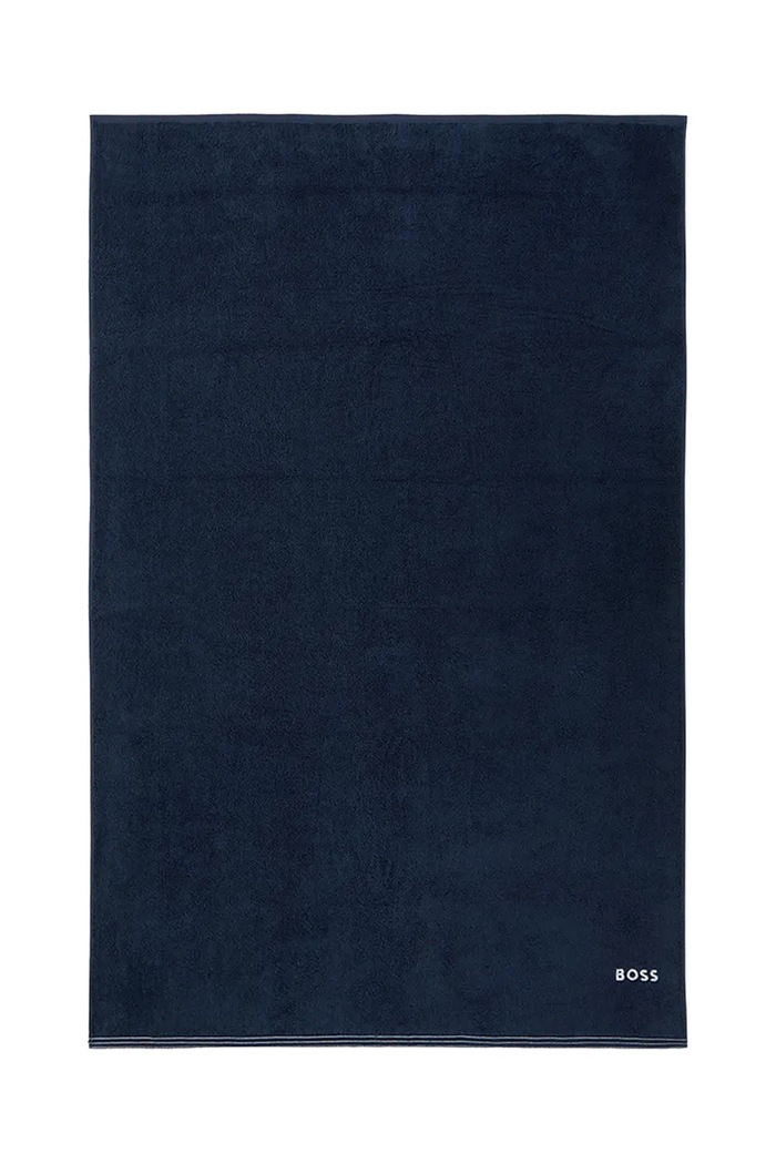 Μεγάλη βαμβακερή πετσέτα BOSS EDGE Galaxy 100 x 150 cm σκούρο μπλε 1063649