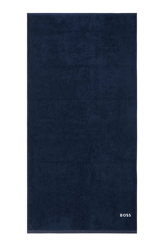 Středně velký bavlněný ručník BOSS EDGE Galaxy 70 x 140 cm námořnická modř 1063657