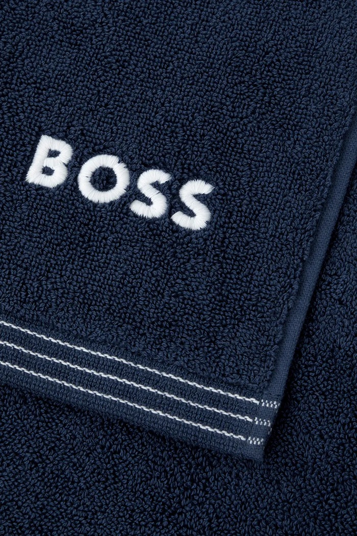 Μπάνιο Μικρή βαμβακερή πετσέτα BOSS EDGE Galaxy 50 x 100 cm 1063658 σκούρο μπλε