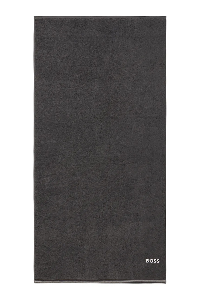 Středně velký bavlněný ručník BOSS EDGE Graphite 70 x 140 cm šedá 1063570