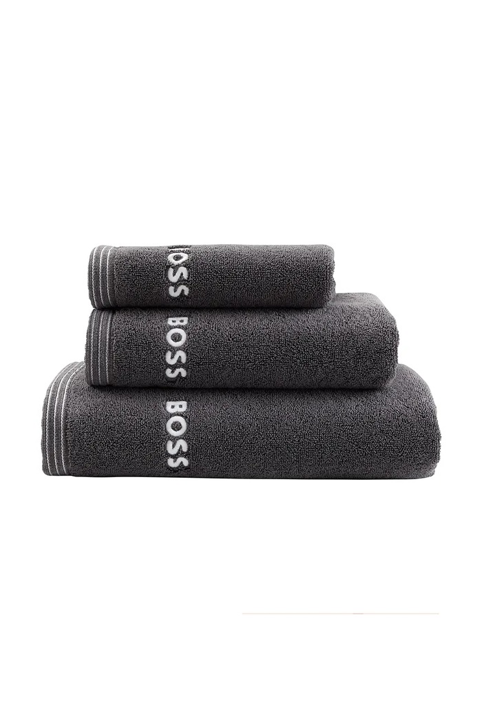 Μικρή βαμβακερή πετσέτα BOSS EDGE Graphite 40 x 60 cm 1063564 γκρί AA00