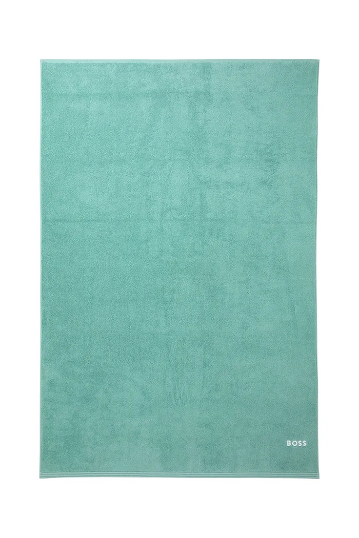 Μεγάλη βαμβακερή πετσέτα BOSS EDGE Lagoon 100 x 150 cm τιρκουάζ 1063631