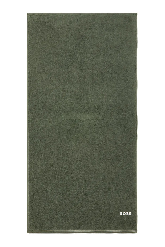 Μεσαία βαμβακερή πετσέτα BOSS EDGE Lichen 70 x 140 cm πράσινο 1063533