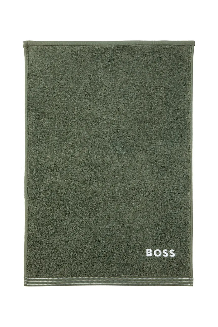 Μικρή βαμβακερή πετσέτα BOSS EDGE Lichen 40 x 60 cm πράσινο 1063530
