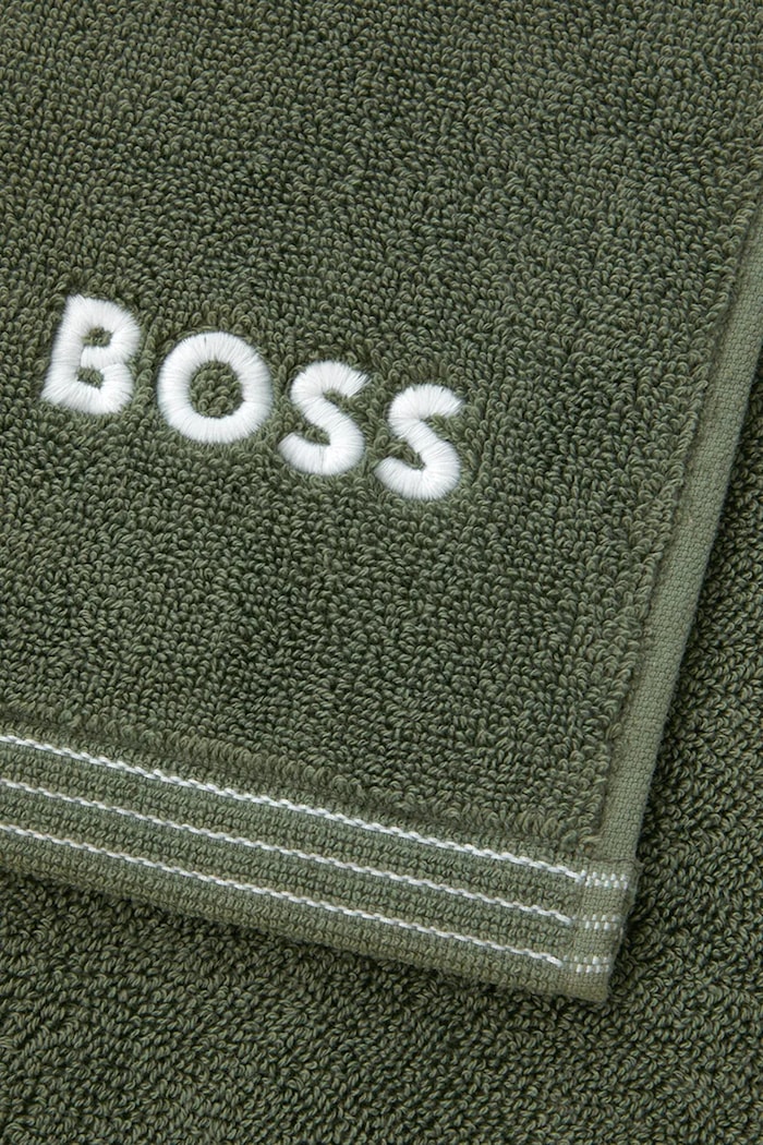 Μπάνιο Μικρή βαμβακερή πετσέτα BOSS EDGE Lichen 50 x 100 cm 1063531 πράσινο