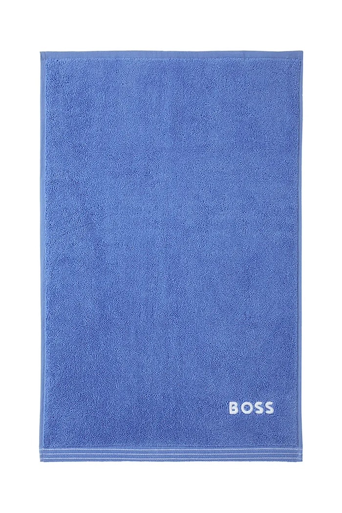 Μικρή βαμβακερή πετσέτα BOSS EDGE Malibu 40 x 60 cm μπλε 1063583