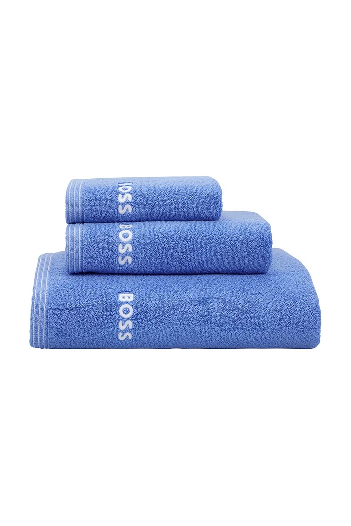 Μικρή βαμβακερή πετσέτα BOSS EDGE Malibu 40 x 60 cm 1063583 μπλε AA00