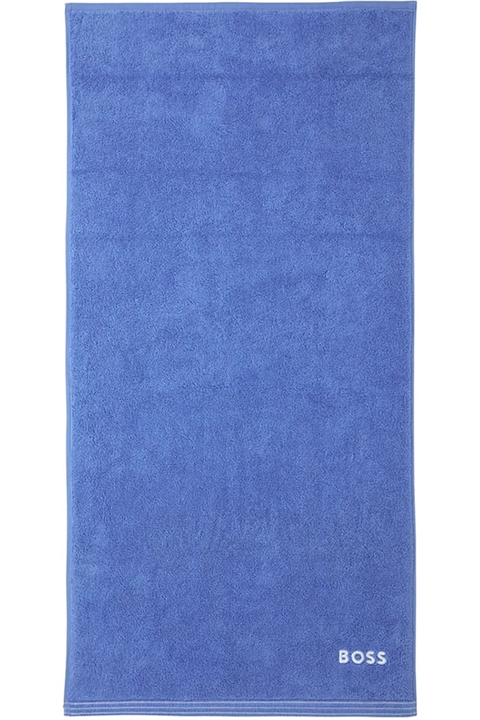 Μικρή βαμβακερή πετσέτα BOSS EDGE Malibu 50 x 100 cm μπλε 1063585