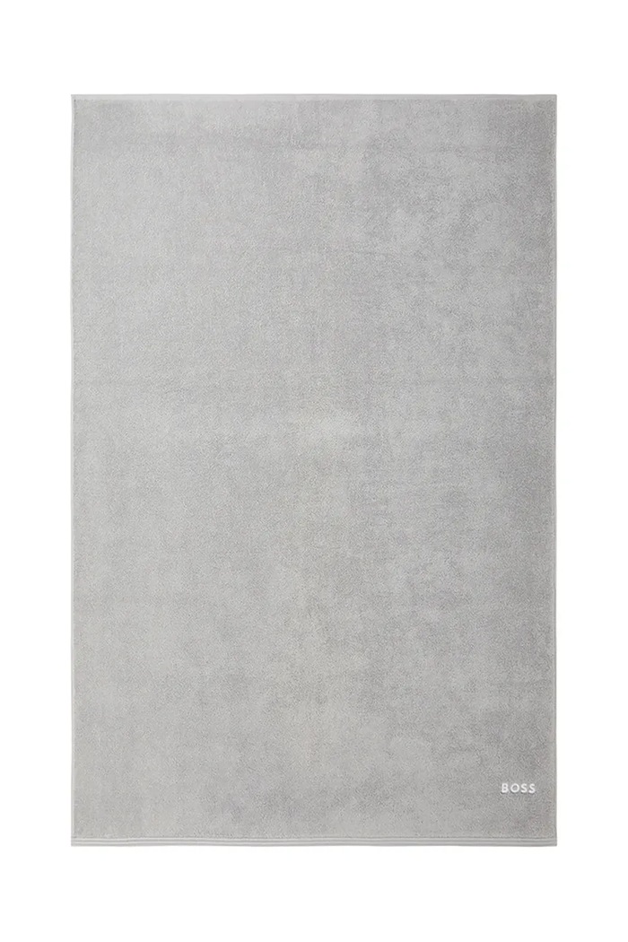 Μεγάλη βαμβακερή πετσέτα BOSS EDGE Mineral 100 x 150 cm γκρί 1063588